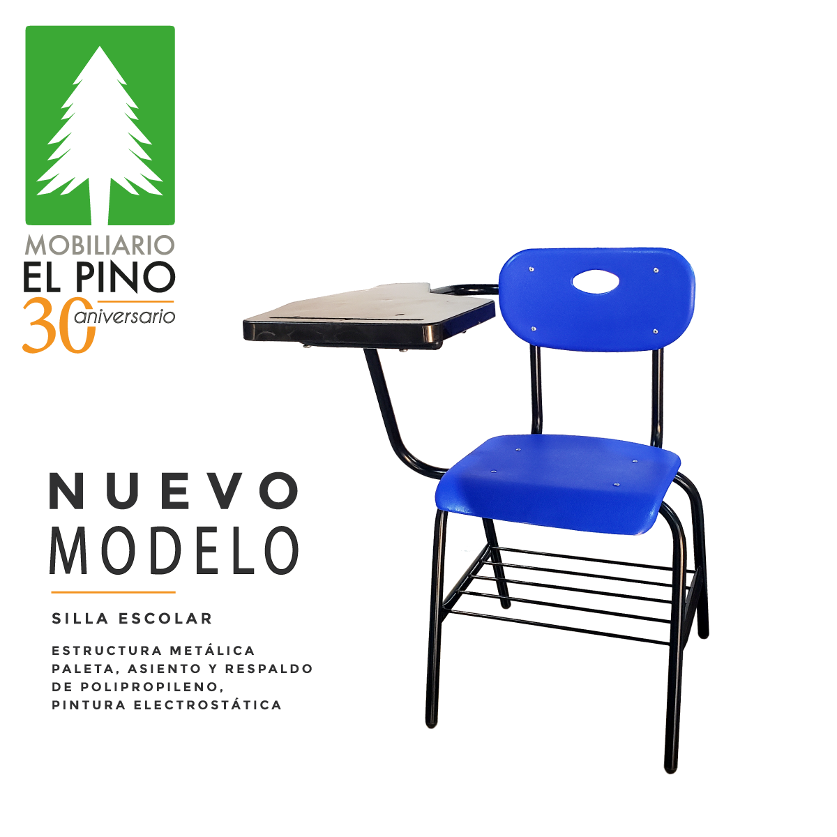 silla para escuela mobiliario el pino